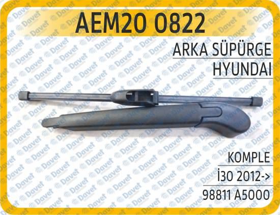 AEM 200822 Arka Silecek Supurgesi Komple Hyundai I30 2012-